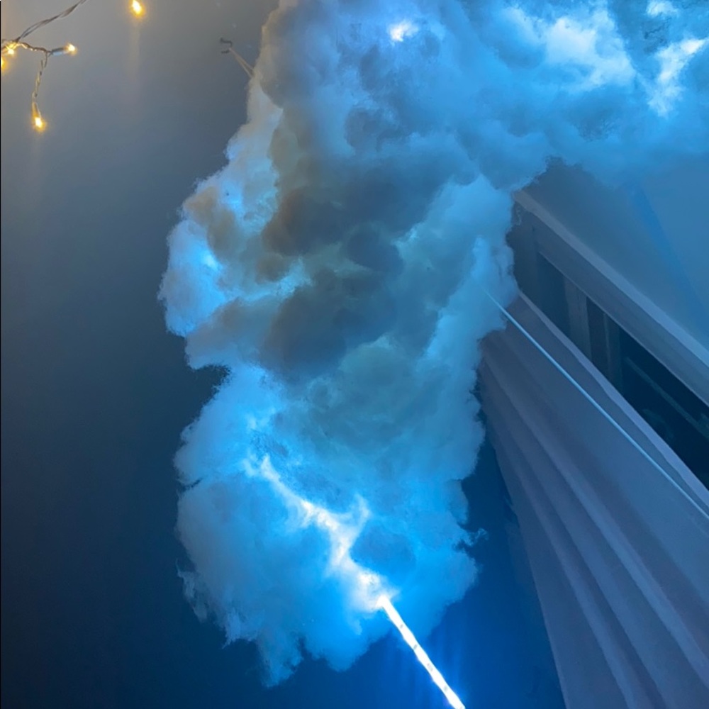 Handmade LED hanging cloud - Picture 3 of 4